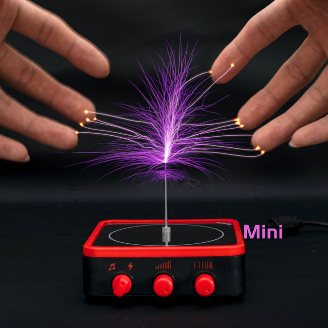 Music Tesla Coil Lightning Mobile Phone Bluetooth Connection Hover Image