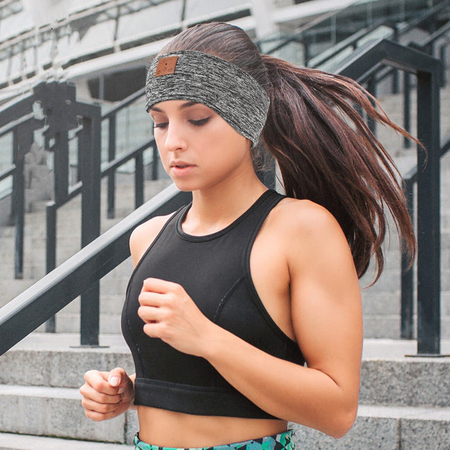 Sports Running Fitness Hair Band Music Headphones Hover Image