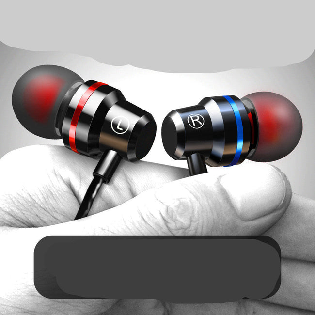 Metal Headphones Heat Tone In-ear Mobile Phone Headphones Main Image