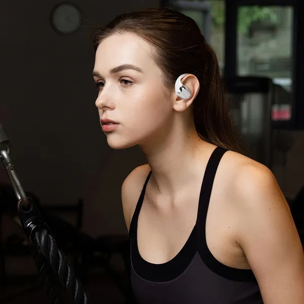 Wireless V5.4 Open Ear Earbuds With Earhook LED Display Charging Case IPX5 Waterproof 300Hrs Standby Time Touch Control Stereo Sport Headphones For Workout Running