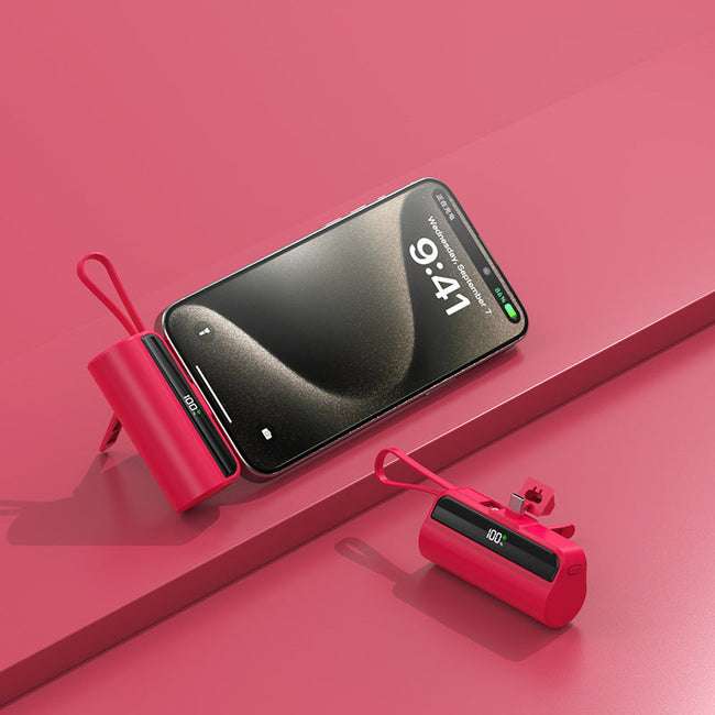 Fast Charge Capsule Power Bank Small Portable Power Source Hover Image